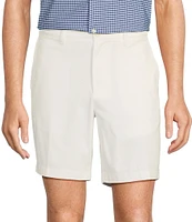 Roundtree & Yorke The Cloud Collection 8#double; Flat-Front Tech Pocket Washed Chino Shorts