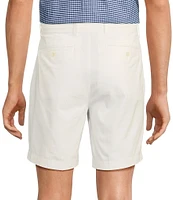 Roundtree & Yorke The Cloud Collection 8#double; Flat-Front Tech Pocket Washed Chino Shorts
