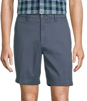 Roundtree & Yorke The Cloud Collection 8#double; Flat-Front Tech Pocket Washed Chino Shorts