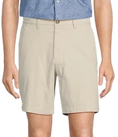 Roundtree & Yorke The Cloud Collection 8#double; Flat-Front Tech Pocket Washed Chino Shorts