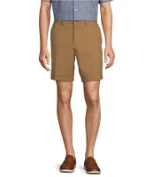 Roundtree & Yorke The Cloud Collection 8#double; Flat-Front Tech Pocket Washed Chino Shorts