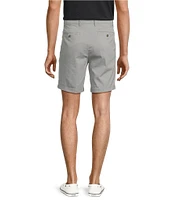 Roundtree & Yorke The Cloud Collection 8#double; Flat-Front Tech Pocket Washed Chino Shorts