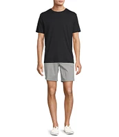 Roundtree & Yorke The Cloud Collection 8#double; Flat-Front Tech Pocket Washed Chino Shorts