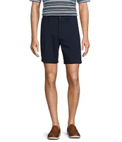 Roundtree & Yorke The Cloud Collection 8#double; Flat-Front Tech Pocket Washed Chino Shorts