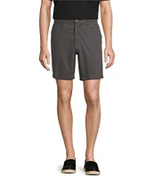 Roundtree & Yorke The Cloud Collection 8#double; Flat-Front Tech Pocket Washed Chino Shorts