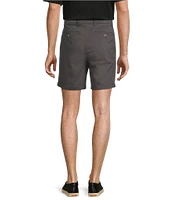 Roundtree & Yorke The Cloud Collection 8#double; Flat-Front Tech Pocket Washed Chino Shorts