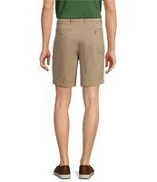 Roundtree & Yorke The Cloud Collection 9#double; Flat Front Washed Chino Shorts