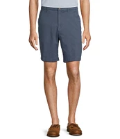 Roundtree & Yorke The Cloud Collection 9#double; Flat Front Washed Chino Shorts