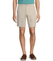 Roundtree & Yorke The Cloud Collection 9#double; Flat Front Washed Chino Shorts