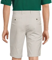 Roundtree & Yorke The Cloud Short Collection 11#double; Flat Front Washed Chino Shorts
