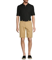 Roundtree & Yorke The Cloud Short Collection 11#double; Flat Front Washed Chino Shorts