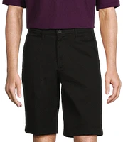 Roundtree & Yorke The Cloud Short Collection 11#double; Flat Front Washed Chino Shorts