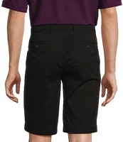 Roundtree & Yorke The Cloud Short Collection 11#double; Flat Front Washed Chino Shorts