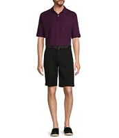 Roundtree & Yorke The Cloud Short Collection 11#double; Flat Front Washed Chino Shorts