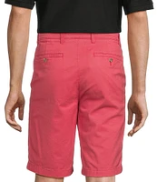 Roundtree & Yorke The Cloud Short Collection 11#double; Flat Front Washed Chino Shorts