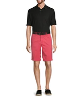 Roundtree & Yorke The Cloud Short Collection 11#double; Flat Front Washed Chino Shorts