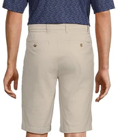 Roundtree & Yorke The Cloud Short Collection 11#double; Flat Front Washed Chino Shorts