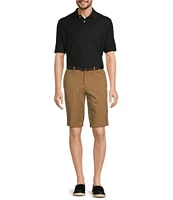 Roundtree & Yorke The Cloud Short Collection 11#double; Flat Front Washed Chino Shorts
