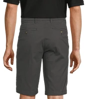 Roundtree & Yorke The Cloud Short Collection 11#double; Flat Front Washed Chino Shorts