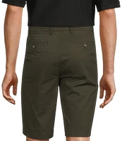 Roundtree & Yorke The Cloud Short Collection 11#double; Flat Front Washed Chino Shorts