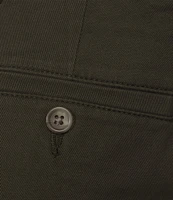 Roundtree & Yorke The Cloud Short Collection 11#double; Flat Front Washed Chino Shorts