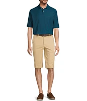 Roundtree & Yorke The Cloud Short Washed Classic Fit Flat Front 13#double; Inseam Chino Shorts