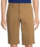 Roundtree & Yorke The Cloud Short Washed Classic Fit Flat Front 13#double; Inseam Chino Shorts