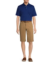 Roundtree & Yorke The Cloud Short Washed Classic Fit Flat Front 13#double; Inseam Chino Shorts