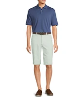 Roundtree & Yorke The Cloud Short Washed Classic Fit Flat Front 13#double; Inseam Chino Shorts