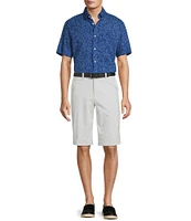 Roundtree & Yorke The Cloud Short Washed Classic Fit Flat Front 13#double; Inseam Chino Shorts