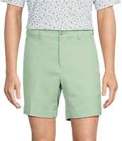 Roundtree & Yorke The Fairway Seasonal 7#double; Flat Front Performance Shorts