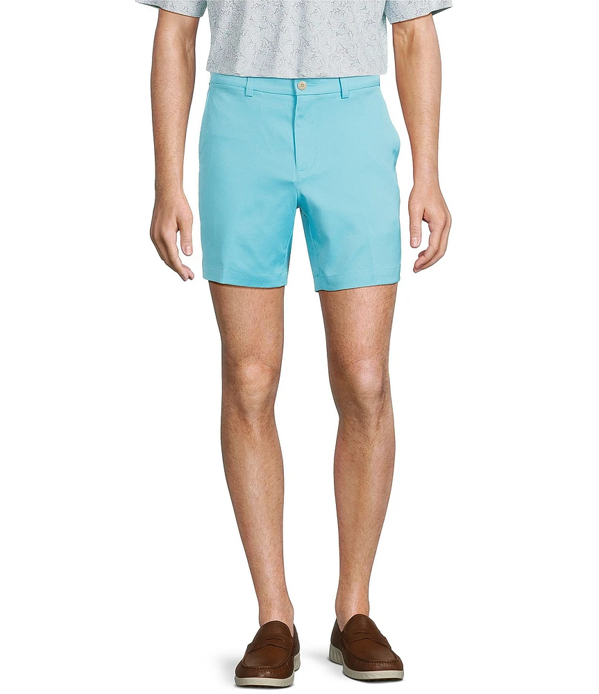 Roundtree & Yorke The Fairway Seasonal 7#double; Flat Front Performance Shorts