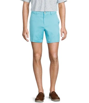 Roundtree & Yorke The Fairway Seasonal 7#double; Flat Front Performance Shorts