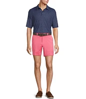 Roundtree & Yorke The Fairway Seasonal 7#double; Flat Front Performance Shorts
