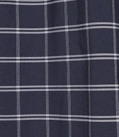 Roundtree & Yorke The Traveler Performance Short Sleeve Windowpane Sport Shirt
