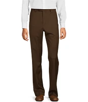 Roundtree & Yorke TravelSmart Luxury Gabardine Ultimate Comfort Classic Fit Non-Iron Flat Front Dress Pants