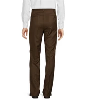 Roundtree & Yorke TravelSmart Luxury Gabardine Ultimate Comfort Classic Fit Non-Iron Pleated-Front Dress Pants