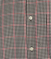 Roundtree & Yorke TravelSmart Classic Fit Easy Care Twill Large Windowpane Plaid Sport Shirt