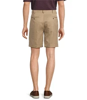 Roundtree & Yorke TravelSmart Classic Fit Flat Front Luxury Microfiber 8#double; Inseam Shorts