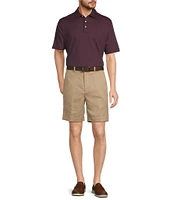 Roundtree & Yorke TravelSmart Classic Fit Flat Front Luxury Microfiber 8#double; Inseam Shorts