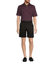 Roundtree & Yorke TravelSmart Classic Fit Flat Front Luxury Microfiber 8#double; Inseam Shorts