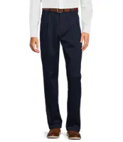 Roundtree & Yorke TravelSmart CoreComfort Big & Tall Non-Iron Pleated Classic Fit Chino Pants