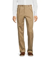 Roundtree & Yorke TravelSmart CoreComfort Big & Tall Non-Iron Pleated Classic Fit Chino Pants