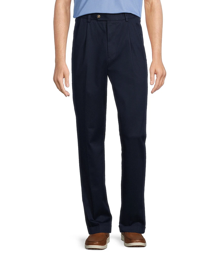 Roundtree & Yorke TravelSmart CoreComfort Big & Tall Non-Iron Pleated Classic Fit Chino Pants