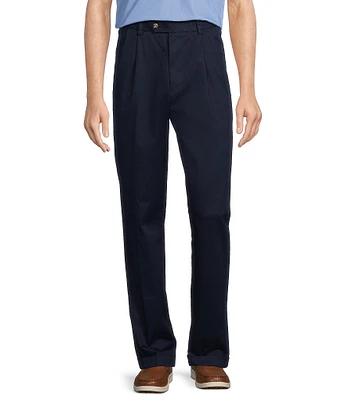Roundtree & Yorke TravelSmart CoreComfort Big & Tall Non-Iron Pleated Classic Fit Chino Pants