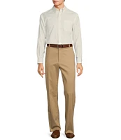 Roundtree & Yorke TravelSmart Ultimate Performance Classic Fit Flat Front Non-Iron Chino Pants