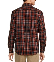 Roundtree & Yorke TravelSmart Easy Care Long Sleeve Buffalo Plaid Sport Shirt