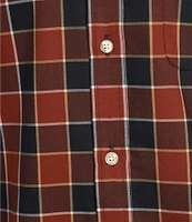 Roundtree & Yorke TravelSmart Easy Care Long Sleeve Buffalo Plaid Sport Shirt