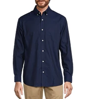 Roundtree & Yorke TravelSmart Easy Care Long Sleeve Solid Herringbone Sport Shirt