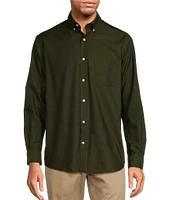 Roundtree & Yorke TravelSmart Easy Care Long Sleeve Solid Herringbone Sport Shirt